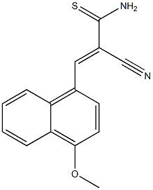 (E)-2-cyano-3-(4-methoxy-1-naphthyl)-2-propenethioamide
