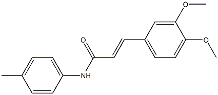 (E)-3-(3,4-dimethoxyphenyl)-N-(4-methylphenyl)-2-propenamide