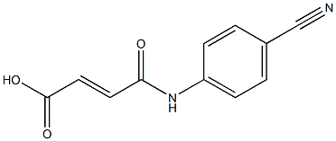 (E)-4-(4-cyanoanilino)-4-oxo-2-butenoic acid 结构式