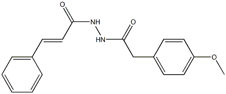 (E)-N'-[2-(4-methoxyphenyl)acetyl]-3-phenyl-2-propenohydrazide
