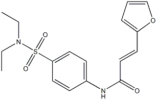 (E)-N-{4-[(diethylamino)sulfonyl]phenyl}-3-(2-furyl)-2-propenamide
