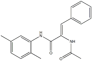 (Z)-2-(acetylamino)-N-(2,5-dimethylphenyl)-3-phenyl-2-propenamide Structure
