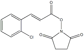 1-{[(E)-3-(2-chlorophenyl)-2-propenoyl]oxy}-2,5-pyrrolidinedione 结构式