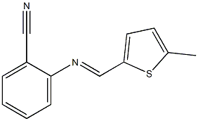 2-{[(E)-(5-methyl-2-thienyl)methylidene]amino}benzonitrile