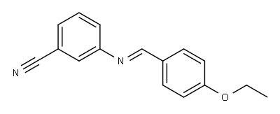 3-{[(E)-(4-ethoxyphenyl)methylidene]amino}benzonitrile