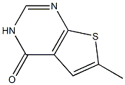 6-甲基-3H-噻吩[2,3-D]嘧啶-4-酮, , 结构式
