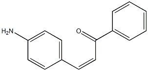 (2Z)-3-(4-アミノフェニル)-1-(フェニル)-2-プロペン-1-オン 化学構造式