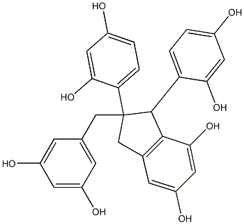 2,3-Bis(2,4-dihydroxyphenyl)-2-[(3,5-dihydroxyphenyl)methyl]-2,3-dihydro-1H-indene-4,6-diol