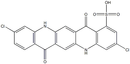 3,10-Dichloro-5,7,12,14-tetrahydro-7,14-dioxoquino[2,3-b]acridine-1-sulfonic acid