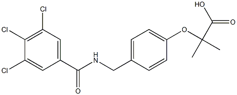 2-[4-(3,4,5-Trichlorobenzoylaminomethyl)phenoxy]-2-methylpropionic acid
