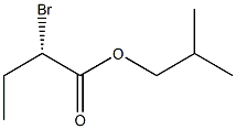 [S,(-)]-2-ブロモ酪酸イソブチル 化学構造式