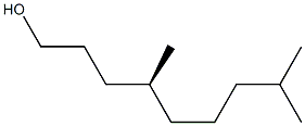 [S,(-)]-4,8-ジメチル-1-ノナノール 化学構造式