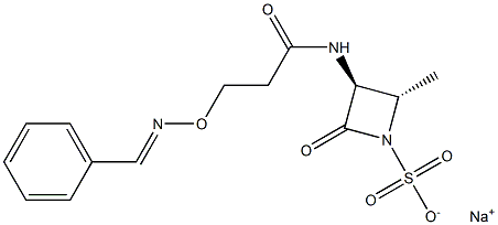 (3S,4S)-4-Methyl-2-oxo-3-[3-benzylideneaminooxypropionylamino]azetidine-1-sulfonic acid sodium salt