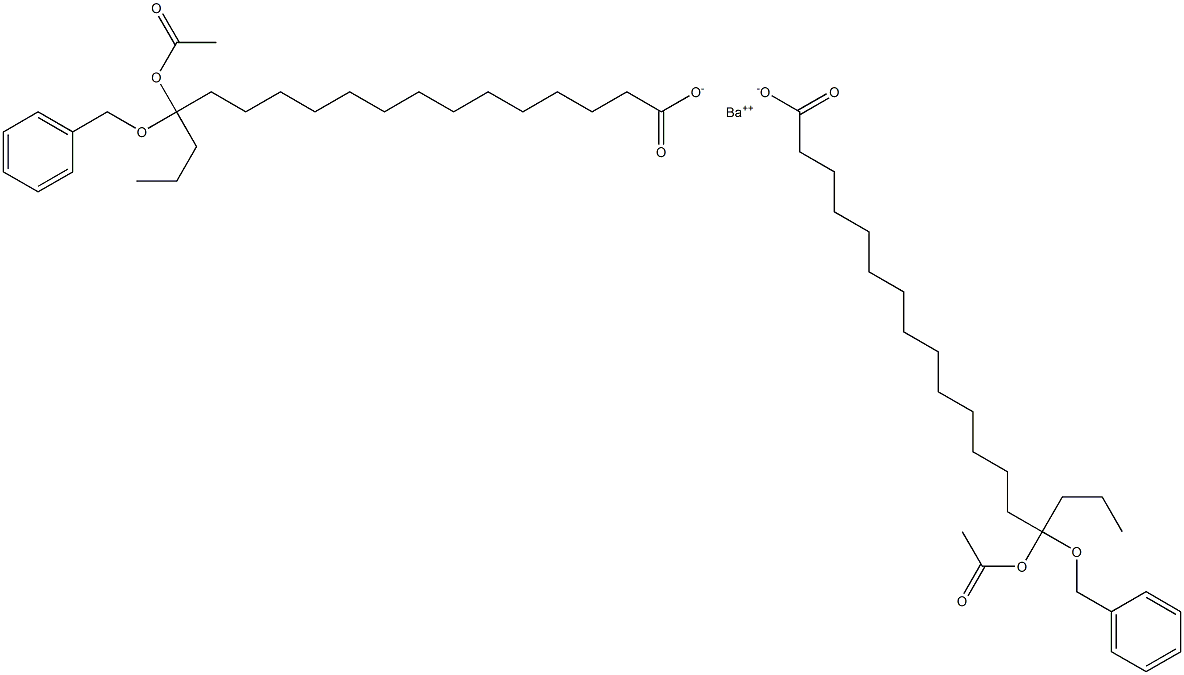 Bis(15-benzyloxy-15-acetyloxystearic acid)barium salt