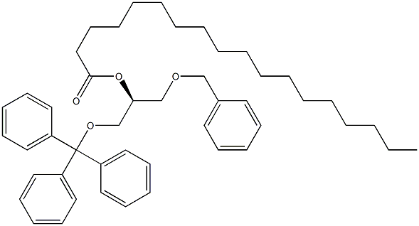 [S,(-)]-1-(Benzyloxy)-3-(trityloxy)-2-propanol stearate Structure