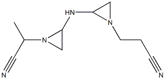 2,3'-[イミノビス(2,1-エタンジイルイミノ)]ジプロピオノニトリル 化学構造式