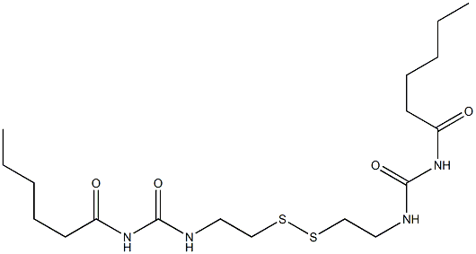 1,1'-[Dithiobis(2,1-ethanediyl)]bis(3-hexanoylurea)