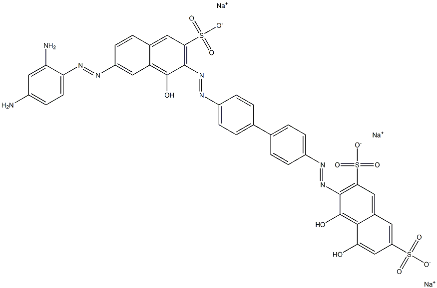 3-[[4'-[[7-[(2,4-Diaminophenyl)azo]-1-hydroxy-3-sulfo-2-naphtyl]azo]-1,1'-biphenyl-4-yl]azo]-4,5-dihydroxy-2,7-naphthalenedisulfonic acid trisodium salt
