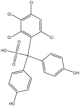 (2,4,5,6-Tetrachlorophenyl)bis(4-hydroxyphenyl)methanesulfonic acid