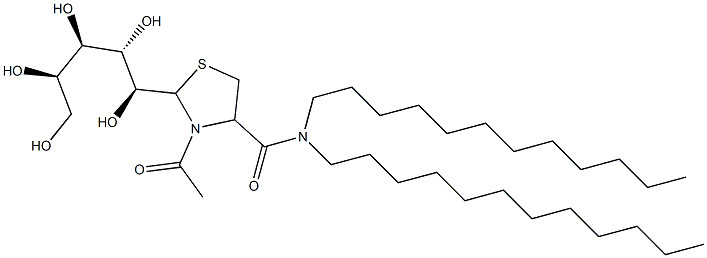 3-Acetyl-N,N-didodecyl-2-[(1S,2S,3R,4R)-1,2,3,4,5-pentahydroxypentyl]thiazolidine-4-carboxamide