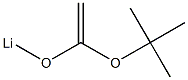 1-tert-ブトキシ-1-(リチオオキシ)エテン 化学構造式