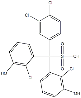 (3,4-Dichlorophenyl)bis(2-chloro-3-hydroxyphenyl)methanesulfonic acid