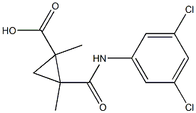 2-(3,5-Dichlorophenylcarbamoyl)-1,2-dimethyl-1-cyclopropanecarboxylic acid Structure