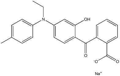 o-[4-(N-Ethyl-p-toluidino)-2-hydroxybenzoyl]benzoic acid sodium salt