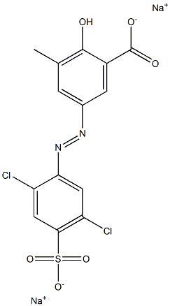 5-[(2,5-Dichloro-4-sulfophenyl)azo]-2-hydroxy-3-methylbenzoic acid disodium salt