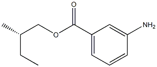 (+)-m-Aminobenzoic acid (S)-2-methylbutyl ester Structure