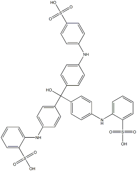 2,2'-[[4-(4-Sulfophenylamino)phenyl]hydroxymethylenebis(4,1-phenyleneimino)]bis(benzenesulfonic acid)