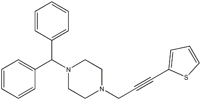 1-Diphenylmethyl-4-[3-(2-thienyl)-2-propynyl]piperazine