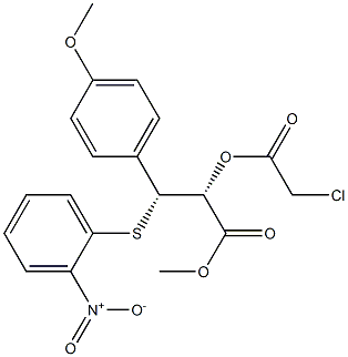 (2R,3R)-2-(Chloroacetoxy)-3-(4-methoxyphenyl)-3-(2-nitrophenylthio)propanoic acid methyl ester