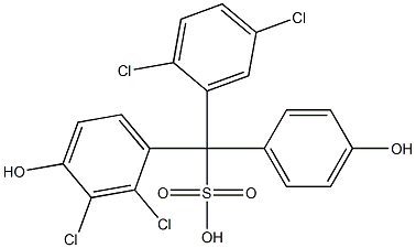 (2,5-Dichlorophenyl)(2,3-dichloro-4-hydroxyphenyl)(4-hydroxyphenyl)methanesulfonic acid