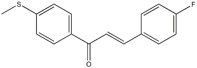 4-(メチルチオ)-4'-フルオロカルコン 化学構造式