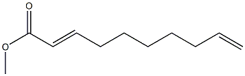 2,9-デカジエン酸メチル 化学構造式