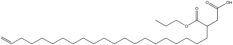 3-(20-ヘニコセニル)こはく酸1-水素4-プロピル 化学構造式