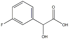 (R)-2-ヒドロキシ-2-(3-フルオロフェニル)酢酸 化学構造式