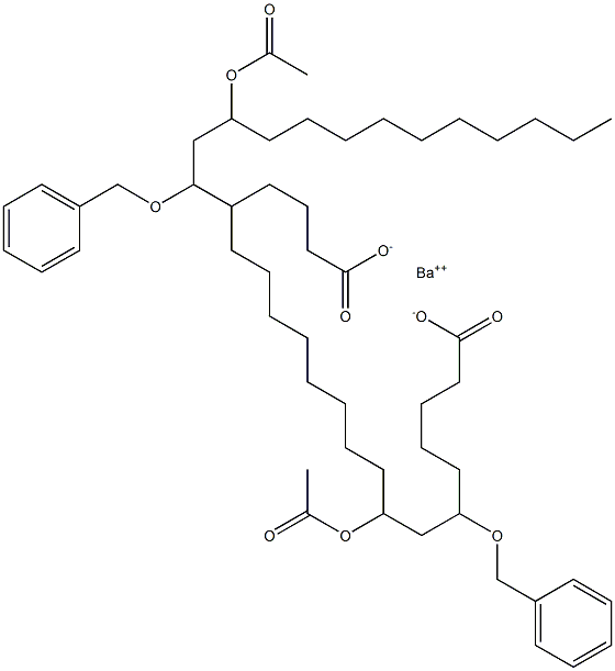 Bis(6-benzyloxy-8-acetyloxystearic acid)barium salt