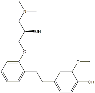 (2R)-3-(Dimethylamino)-1-[2-(4-hydroxy-3-methoxyphenethyl)phenoxy]-2-propanol
