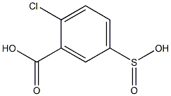 3-カルボキシ-4-クロロベンゼンスルフィン酸 化学構造式