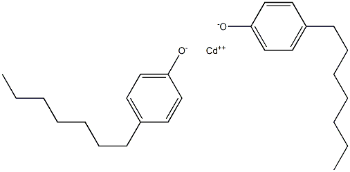 カドミウムビス(4-ヘプチルフェノラート) 化学構造式
