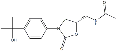 (5S)-5-Acetylaminomethyl-3-[4-(1-hydroxy-1-methylethyl)phenyl]oxazolidin-2-one