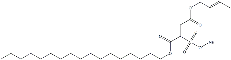 2-(Sodiosulfo)succinic acid 1-heptadecyl 4-(2-butenyl) ester