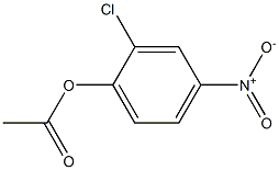 Acetic acid 2-chloro-4-nitrophenyl ester Struktur
