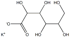2,3,4,5,6-ペンタヒドロキシヘキサン酸カリウム 化学構造式