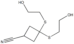 3,3-Bis[(2-hydroxyethyl)thio]cyclobutanecarbonitrile