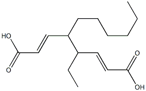 3,4-デカンジオールジアクリラート 化学構造式