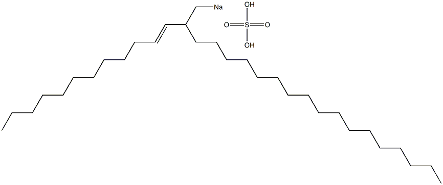 Sulfuric acid 2-(1-dodecenyl)nonadecyl=sodium ester salt