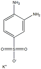 3,4-ジアミノベンゼンスルホン酸カリウム 化学構造式